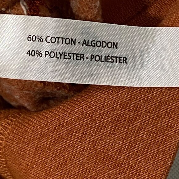 Blind Rooster Embroidered Asian art Dragon Sweatshirt Men’s Small Amber orange - Picture 6 of 10